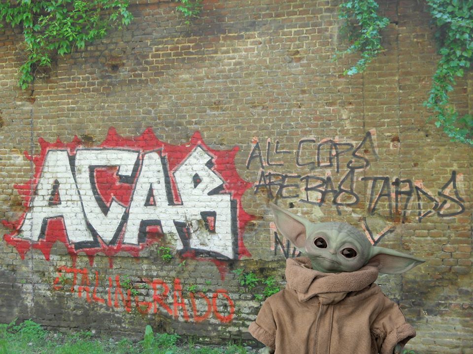 The meme is an image of the Star Wars character Yoda, but with his face replaced with that of Baby Yoda from The Mandalorian. The text "I find your lack of faith disturbing" is written in a bold, Star Wars-inspired font, but with the words "I find your lack of" replaced with "I find your memes of".